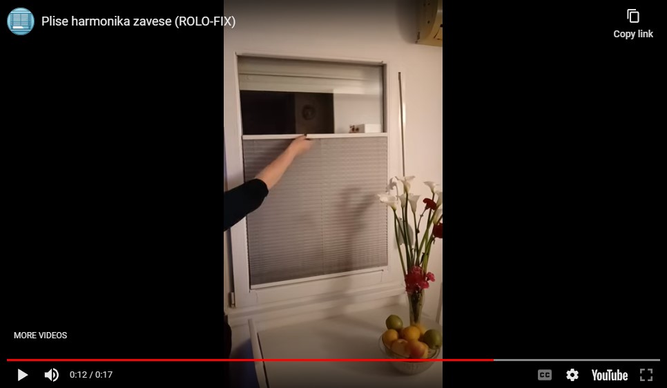 Plise harmonika zavese (ROLO-FIX)