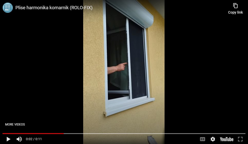 Plise harmonika komarnik (ROLO-FIX)